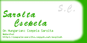 sarolta csepela business card